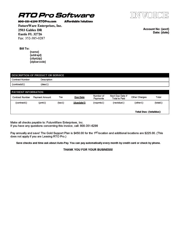 Sample Invoice